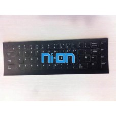  Notebook Klavyeleri için Q Ingilizce Siyah Klavye Sticker