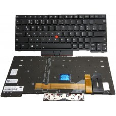 Lenovo 01YP302 SN20P33132 Notebook Klavye (Siyah Aydınlatmalı Q TR Sticker Uygulanmış)