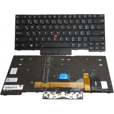 Lenovo 01YP467 01YP387 uyumlu Notebook Klavye (Siyah Aydınlatmalı Q TR Sticker Uygulanmış)