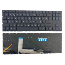 Hp Omen 15-EK0005NT 3A697EA Notebook Klavye (Siyah Beyaz Işıklı TR)