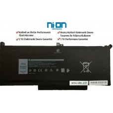 Dell Latitude 13 7380 Notebook Batarya - Pil (Nion Marka) Dell Latitude 13 7380 Notebook Batarya - Pil (Nion Marka)
